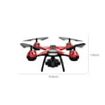 thumbnail image 4 of Dron con cámara en liquidación Dron con cámara 4K HD FPV Localización de flujo óptico Juguetes de control remoto Regalos para niños Niñas con retención de altitud Modo sin cabeza Velocidad, 4 of 6
