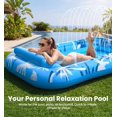 thumbnail image 3 of Tumbona inflable para piscina Dsquu 196x122 cm con rociado refrescante, 3 of 9