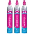 thumbnail image 1 of Paquete de carbonatación SodaStream con 3 cilindros de 60 L, color rosa CQC, 1 of 4