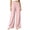 Pink, variant on Olyvenn Women's Solid Color Loose Casual Pants, Elastic Waist, Long Trousers with Pockets Light Blue S