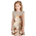 thumbnail image 1 of Vsdgher Chat Relaxant avec Thé pour Filles Chemises de Nuit Manches Courtes à Volants Robe de Nuit Pyjama pour Fête Pyjama-Moyen, 1 of 6