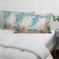 thumbnail image 4 of Jellyfish Coastal Throw Pillow Covers, Summer Nautical Starfish Coral Beige Soft Breathable Pillow Cases with Invisible Zipper for Sleeping, Toddler Pillowcases for Couch Bed Sofa Chair 12x20 Inches, 4 of 9