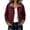 Wine, variant on Mifsaly Womens Bomber Jackets Zip Up Collared Plaid Lining Windbreaker Jacket Fall Winter Windproof Comfort Daily Wear Outdoor Activity Work Office Casual Outfits Black,S