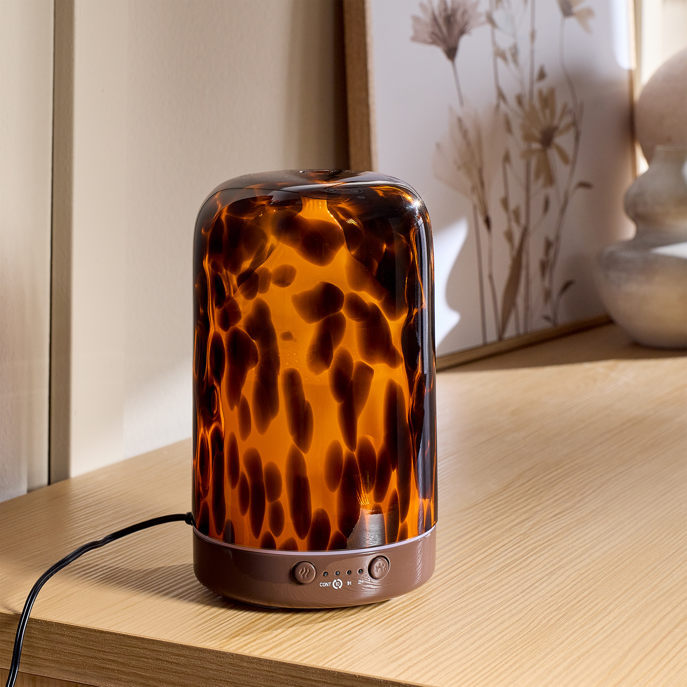 Better Homes & Gardens Artglass Tortoise Ultrasonic Oil Diffuser, 180ml photo 3