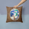 thumbnail image 2 of Carolines Treasures SS1001PW1414 Artist Snowman with Boykin Spaniel Fabric Decorative Pillow, 14Hx14W, multicolor, 2 of 4
