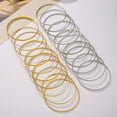 thumbnail image 2 of Nvzi Pulseras delicadas, pulseras modernas en capas, regalos apilables, 10 piezas, plateadas E, 2 of 4