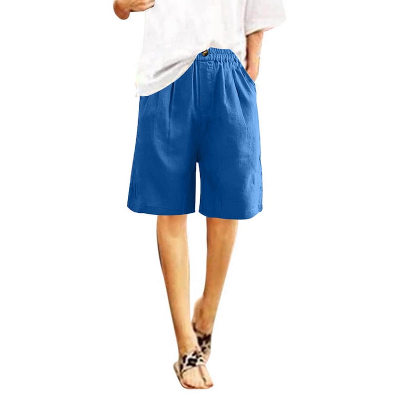 Women's Wide Leg Sweat Shorts Jogger Athletic Bermuda Short Pants
