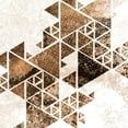 thumbnail image 2 of Allen, Kimberly 12x12 White Modern Wood Framed Museum Art Print Titled - Triangles in Copper 1, 2 of 4