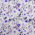 thumbnail image 1 of oneOone Viscose Chiffon Dark Purple Fabric Florals Diy Clothing Quilting Fabric Print Fabric By Yard 42 Inch Wide, 1 of 1