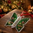 thumbnail image 3 of Christmas Cash Gift Butterfly Ornament, Acrylic Holiday Money Holder Ornament with Built-in Clear Compartment, Hanging Christmas Tree Cash Holder, Decor for Christmas Tree, Window, Car, Holiday Gift, 3 of 7
