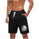 thumbnail image 1 of Pantalones Cortos Casuales para Hombre Imprimir con Bolsillos Pantalones de Playa de Cintura Elástica, Pantalones Cortos de Cintura Elástica para Hombre, 1 of 5