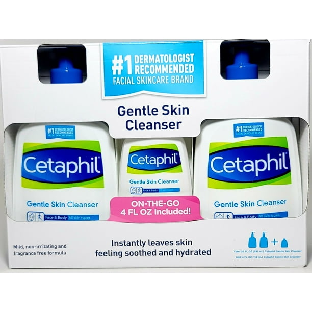 Cetaphil Gentle Skin Cleanser Set Instantly leaves skin feeling soothed and hydrated Contain