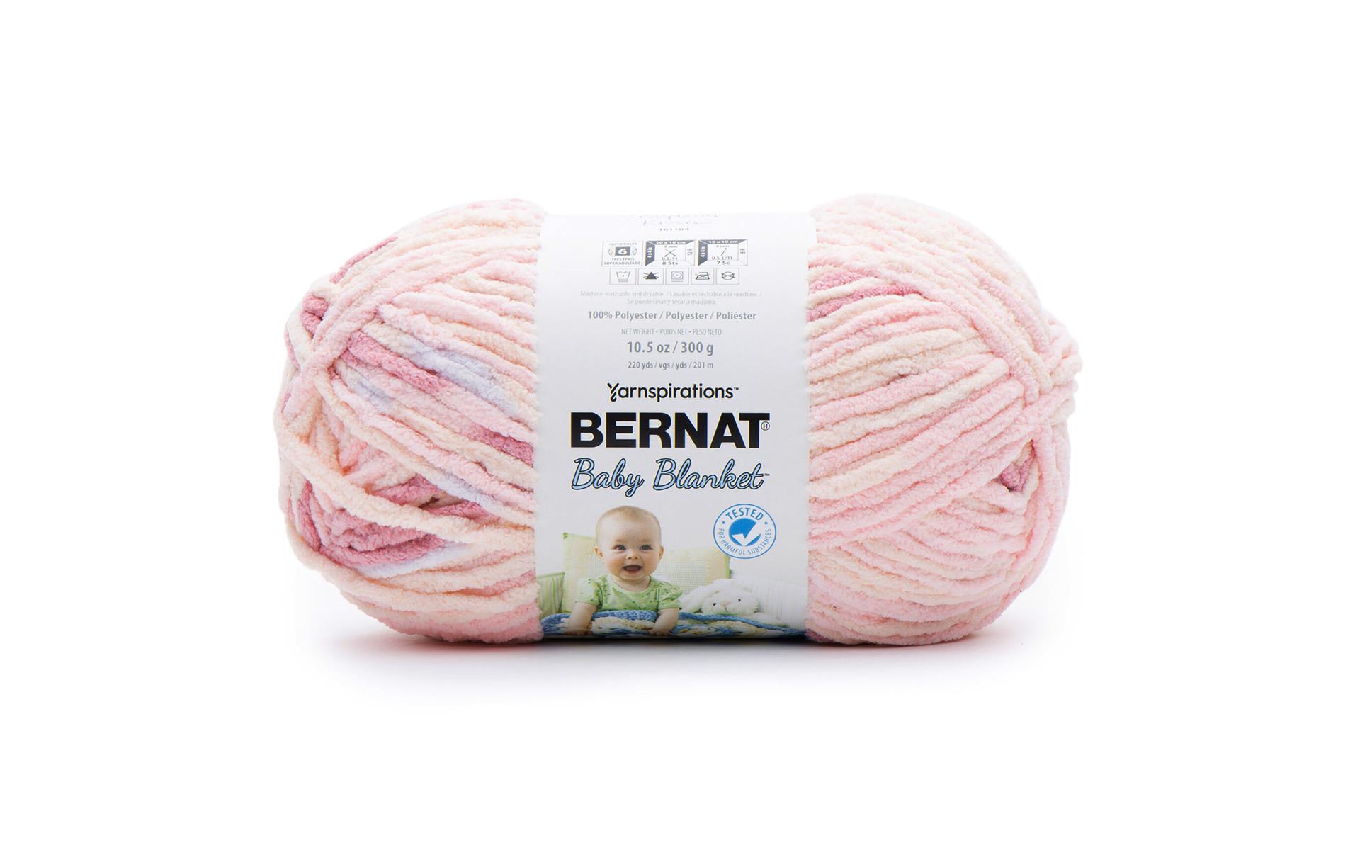 Bernat Baby Blanket Yarn Big Ball 300gm RB Kisses