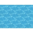 thumbnail image 1 of Ahgly Company Machine Washable Indoor Rectangle Transitional Bright Turquoise Blue Area Rugs, 6' x 9', 1 of 7