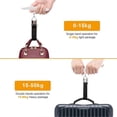 thumbnail image 3 of Báscula electrónica para equipaje de viaje, báscula electrónica portátil para maletas, máx. 50 kg/110 lb, función de tara, para viajes y vida familiar., 3 of 5