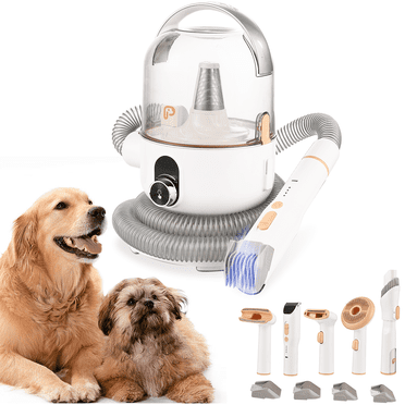 2.5LPet Grooming Vacuum,5 in 1 Dog Grooming Vacuum with Ceramic Blades ... - Dog Grooming Vacuum Tool For Pet Owners