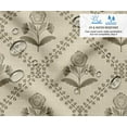 thumbnail image 2 of Soimoi Upholstery & Outdoor Fabric by The Yard - Block Print - 56" Wide Water-Repellent Cloth for Furniture, Bags & Patio Projects - Beige, 2 of 7