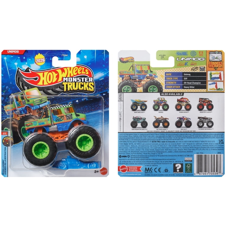 Hot Wheels Monster Trucks 1:64 8-Piece A Assortment - Walmart.com