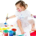 thumbnail image 4 of 1 Set Paint Brush Durable Bristle User-friendly Plastic Children Draw Brush  Palette Paint Cups Set Painting Tool, 4 of 10