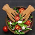 thumbnail image 3 of 2 Pcs Handmade Bamboo Salad Forks,Natural Wood Salad Hands,Natural Salad Claws Set,Kitchen Serving Utensils for Serving & Tossing Salad Pasta Fruit By Scheam, 3 of 7