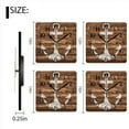 thumbnail image 3 of Square Wall Clock,Wooden BackgSquare With Anchor,Silent Non-Ticking Wall Clock Decor for Home Office Kitchen Living Room Bedroom(14inch), 3 of 4
