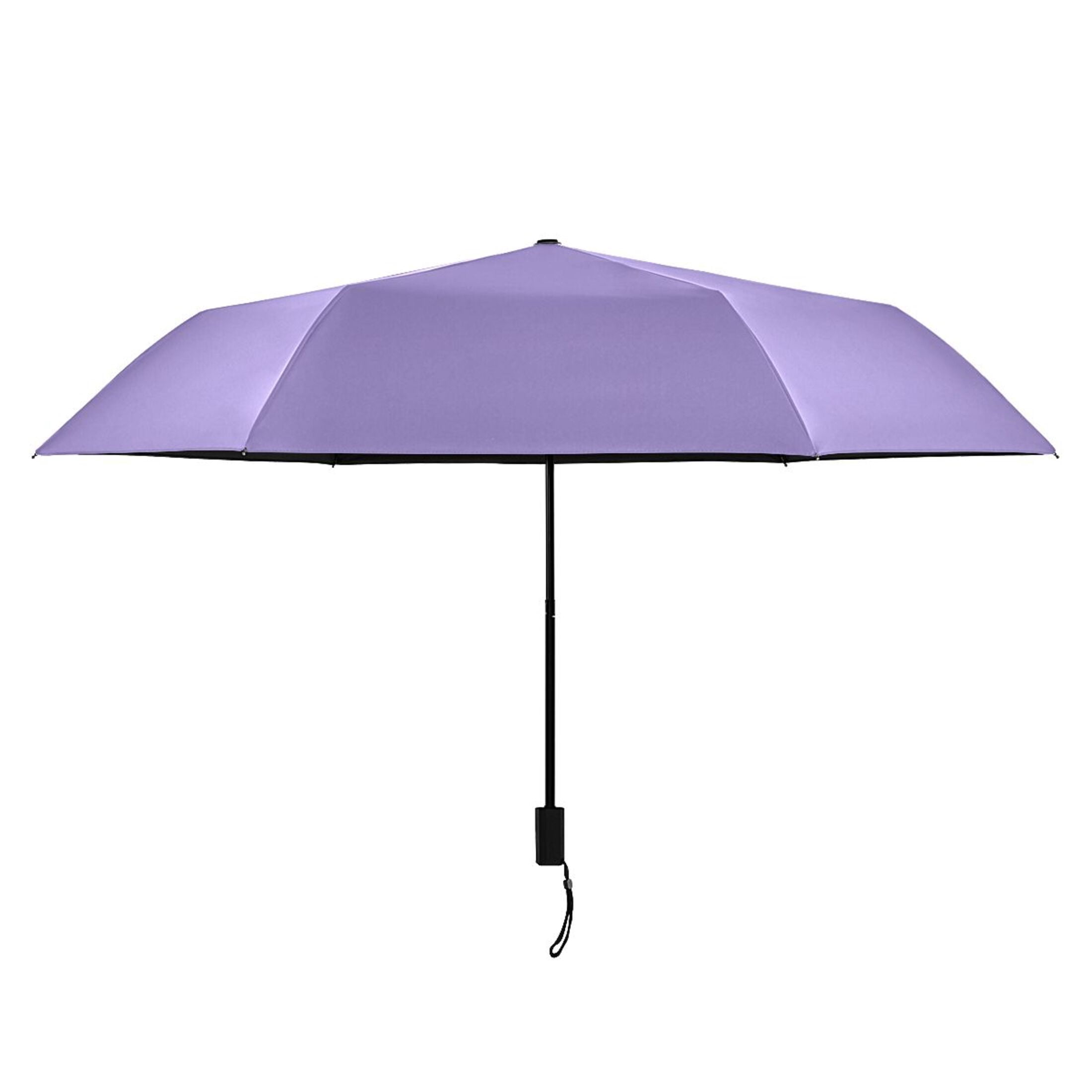 ALAZA Lavender Purple UPF 50+ Compact Folding Umbrella for Rain Travel Umbrella Packable