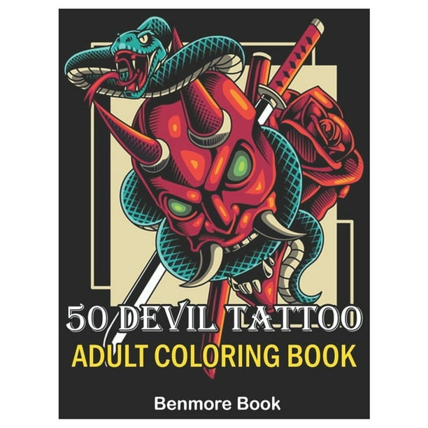 Download 50 Devil Tattoo Adult Coloring Book 50 Devil Tattoo Adult Coloring Book An Adult Coloring Book