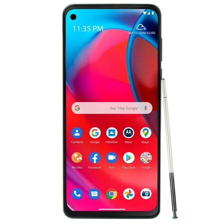 Total Wireless Motorola Moto G Stylus 5G (2021), 128GB, Black- Prepaid Smartphone