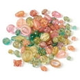thumbnail image 3 of U8MO 1 Bag Transparent Acrylic Beads Metal Enlaced Jewelry Making 9~26x10~16x7~13mm, 3 of 8