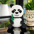 thumbnail image 4 of Larcele Panda Micro Bloques de Construcción Animal Mini Ladrillos de Juguete de Construcción, 3689 Piezas, 4 of 5