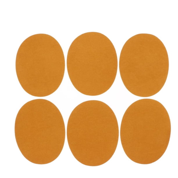 6 plancha de de codo de cuero de gamuza para coser parches de Amarillo Zulema Hierro en coser parche