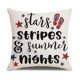 thumbnail image 4 of Juego de 4 fundas de almohada con bandera americana, celebración del Día de la Independencia Patriótica, palabras en inglés, funda de almohada, cojín, 4 of 4