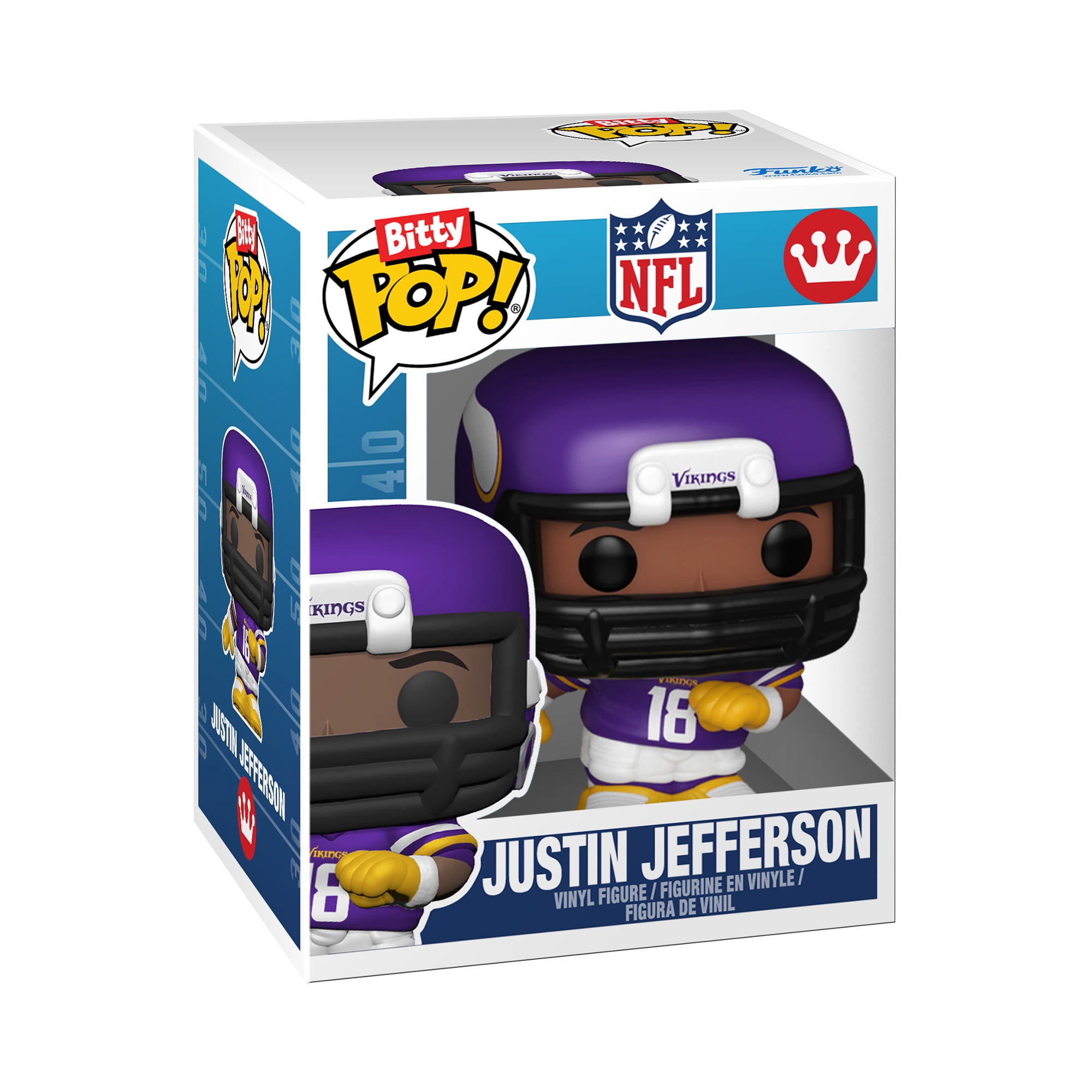 Funko Bitty POP Arena: NFL - Minnesota Vikings with Justin Jefferson Collectible Vinyl Mini Figure