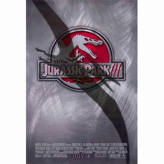 Pop Culture Graphics MOVGD5970 Jurassic Park 3 Movie Poster, 11 x 17