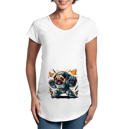 CafePress - Kawaii Style Illustration Women's Maternity T Shirt - Cotton Maternity T-shirt, Cute & Funny Pregnancy Tee