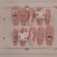thumbnail image 3 of Muñeco de dibujos animados Sanrioed My Melody Hello Kitty, Parche de uñas tridimensional hecho a mano, juguete de Anime para niñas, regalo de juguetes, nuevo, 3 of 4