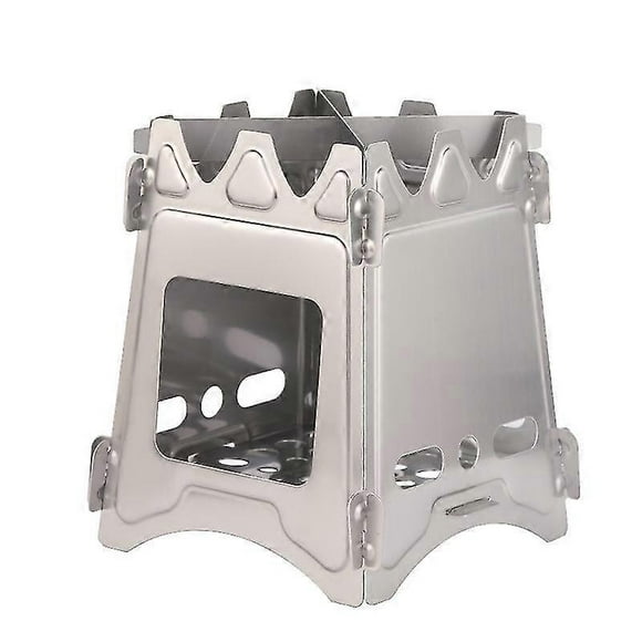 Camping Stove Portable Folding Stainless Steel Stove Wood Burning Stove For Traveling