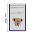 thumbnail image 2 of Small Wooden Card Wooden Bag Hugging Wooden Card A Tinny Little Pocket Hug With Card For Isolation Christmas Postcards with Envelopes Small for Men under 10 All Occasion Assortment, 2 of 3