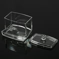 thumbnail image 3 of Swab Holder, Makeup Swab Box, Transparent For Makeup Pads Bathroom Accessories Toothpicks Cotton Balls, 3 of 8