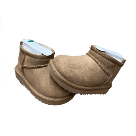 Ugg Kid'S Brown Toddlers' Classic Ultra Mini Sheepskin Classic Boots, 6T