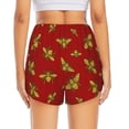 thumbnail image 4 of Goofa Hohey Bee Golden Printed Women 2 in 1 Running Shorts,Quick Dry Athletic Workout Shorts,High Waisted Athletic Shorts with Liner Pockets-Large, 4 of 9