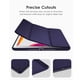 thumbnail image 5 of Funda de cuero con 3 pliegues y soporte para iPad de 7 a 10,2 pulgadas Adepaton azul, 5 of 9