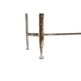 thumbnail image 6 of Creative Co-Op Zinc-Finished Metal and Wood Scalloped Edge Sofa Table, Silver, 6 of 10