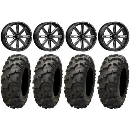 MSA Milled Boxer 18 Wheels 34 Blackwater Tires Can-Am Commander Maverick Renegade Outlander Defender MSA Milled Boxer 18 Wheels 34 Blackwater Tires Can-Am Commander Maverick Renegade Outlander Defender