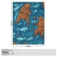 thumbnail image 4 of COMIO  Sea Otter Throw Blanket Flannel Plush Soft Warm Blankets for Kids Adults Gift Sofa Chair Bed Office, 4 of 6