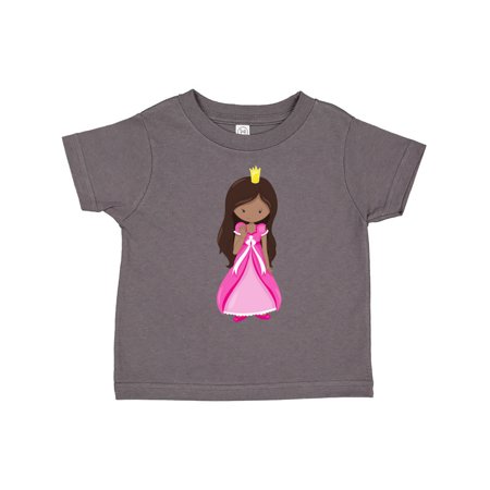 

Inktastic African American Princess In Pink Dress Gift Toddler Toddler Girl T-Shirt