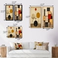 thumbnail image 4 of Designart "Conversing with Geometry Retro Artistry II" Modern Geometric Framed Wall Art Set Of 2 - Modern Gold Framed Canvas Set For Living Room Decor, 4 of 6