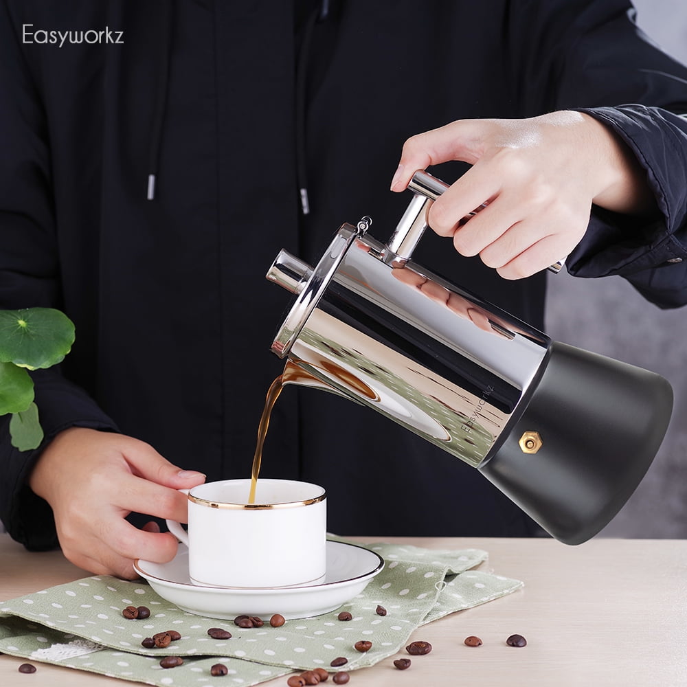 Italian coffee maker stainless steel hotsell