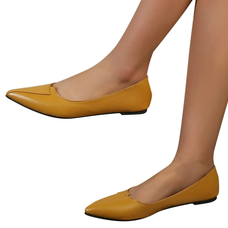 Wide ballet flats with arch online support