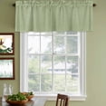 thumbnail image 4 of Vintage Sage Green Valances for Windows, Decorative Rod Pocket Window Valance Curtains, Farmhouse Retro Beige Solid Color Short Curtain Drapes for Kitchen/Living Room, 2 Panels, 60" W x 18" L, 4 of 8